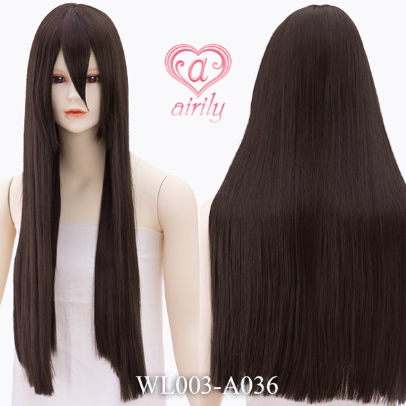 ロングストレート カカオブラック