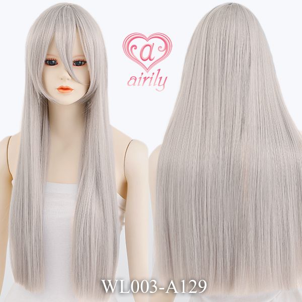 ロングストレート ロシアンシルバー